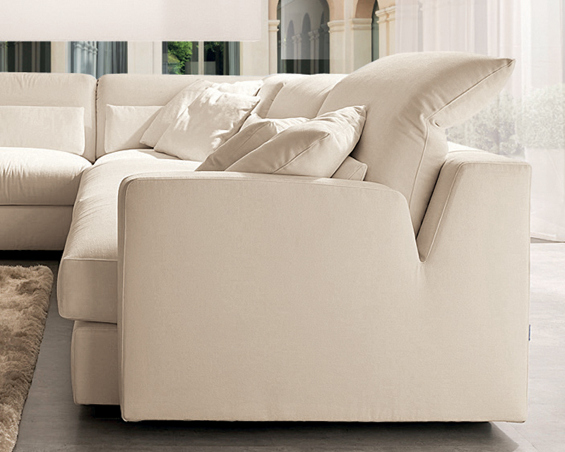 premiere divano personalizzato reclinabile in pelle bianca